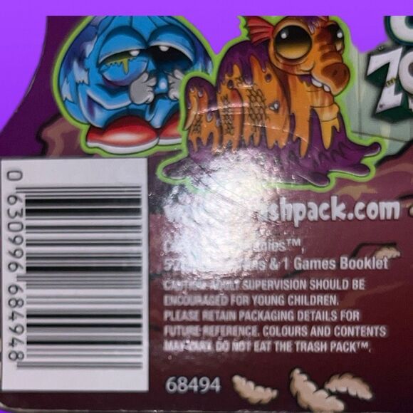 NIP Trash Pack Gross Zombies 5 Pack B14 - Picture 3 of 4